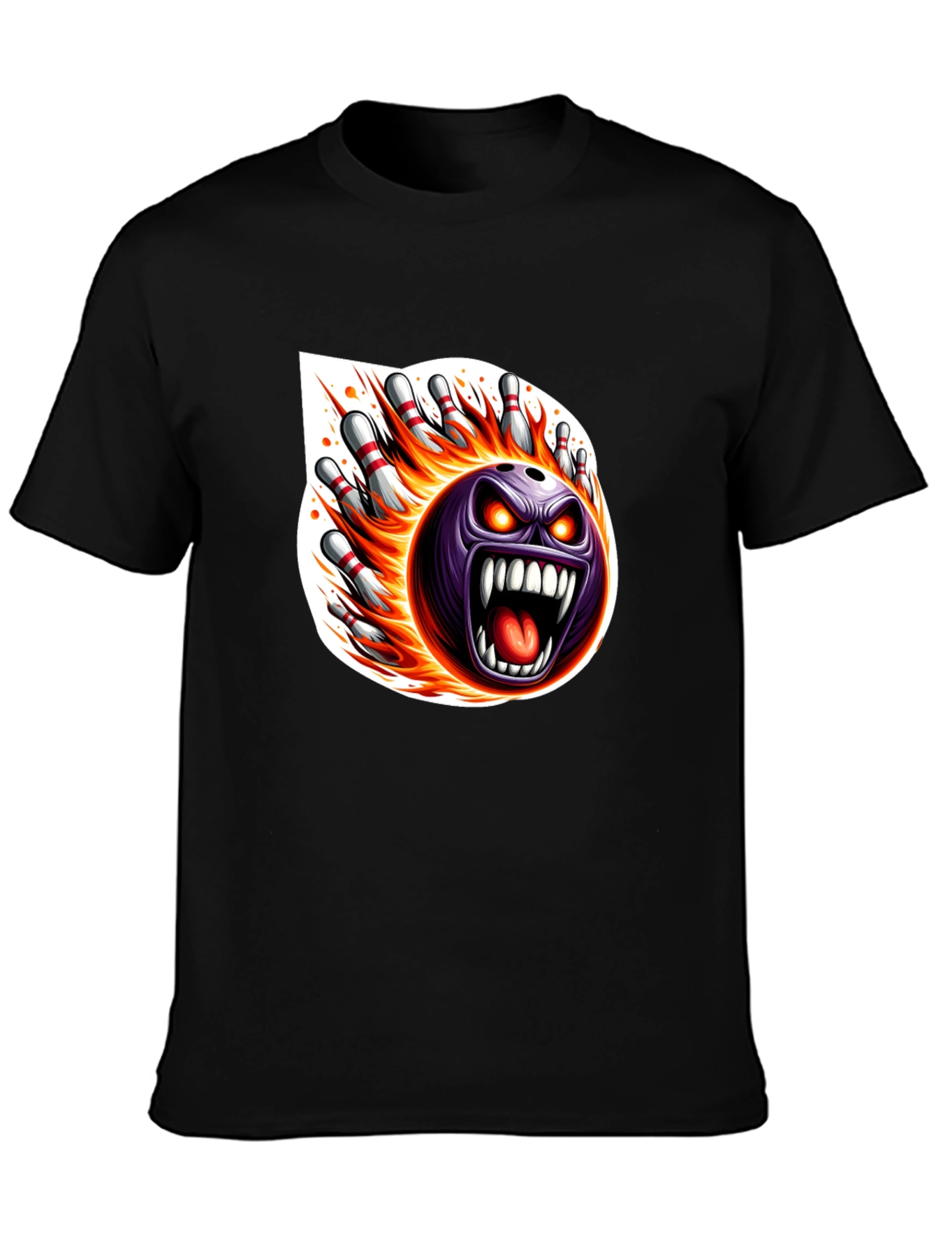 Fiery Bowling Strike T-Shirt