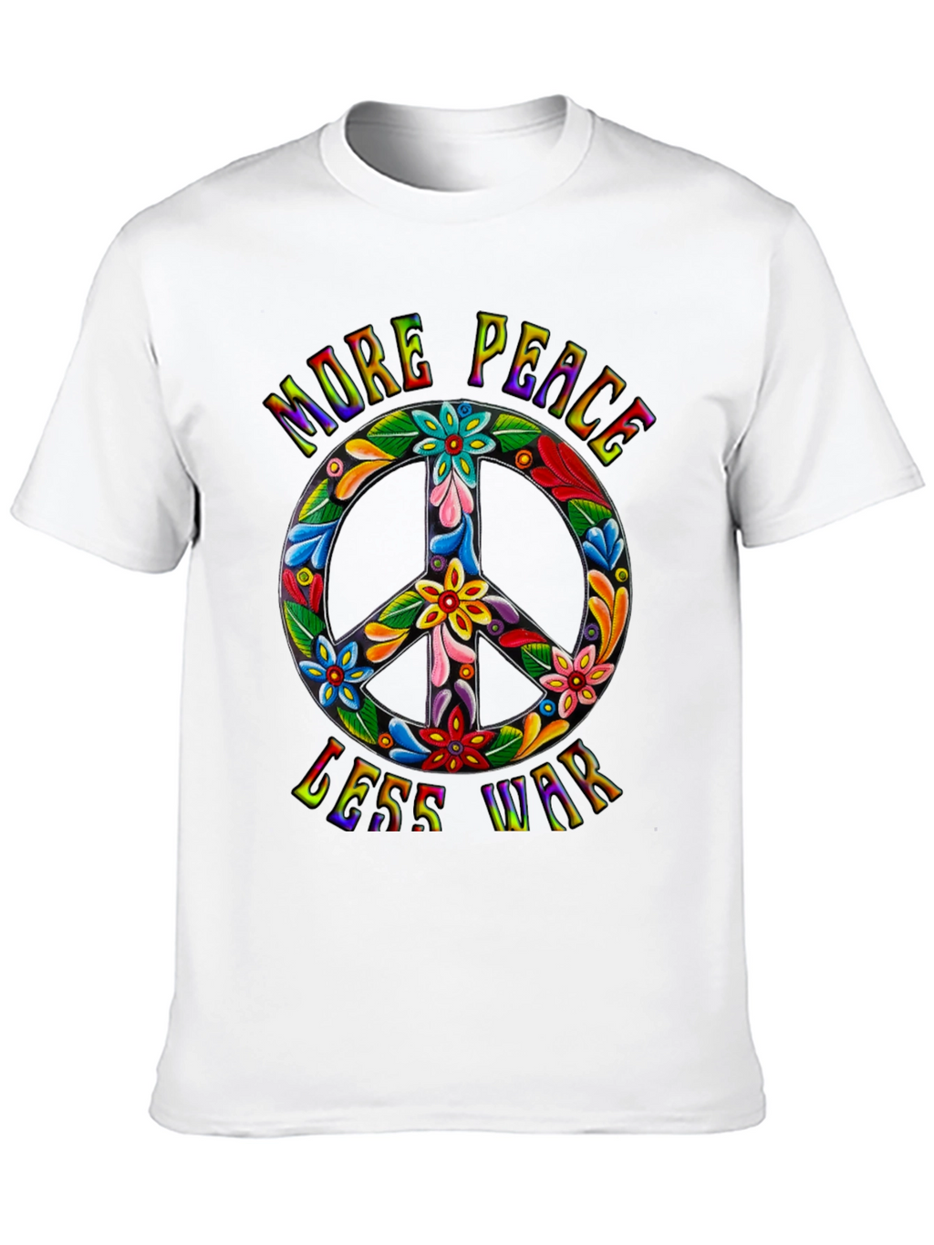 More Peace Less War Graphic T-Shirt