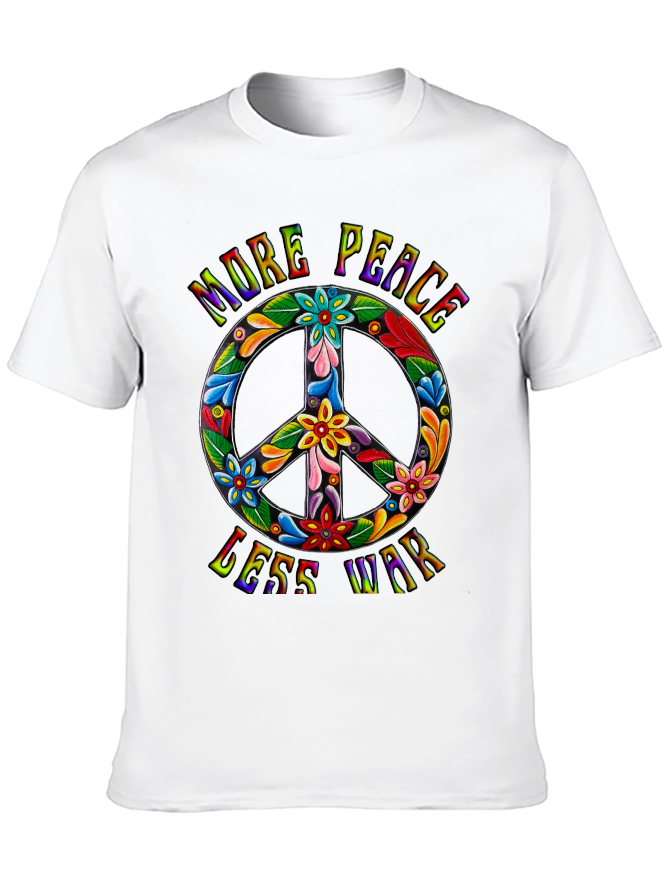 More Peace Less War Graphic T-Shirt