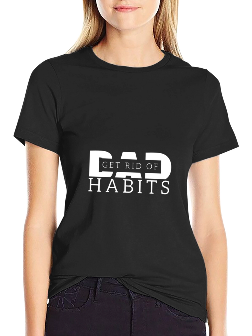 Dad Habits Graphic T-Shirt - Black