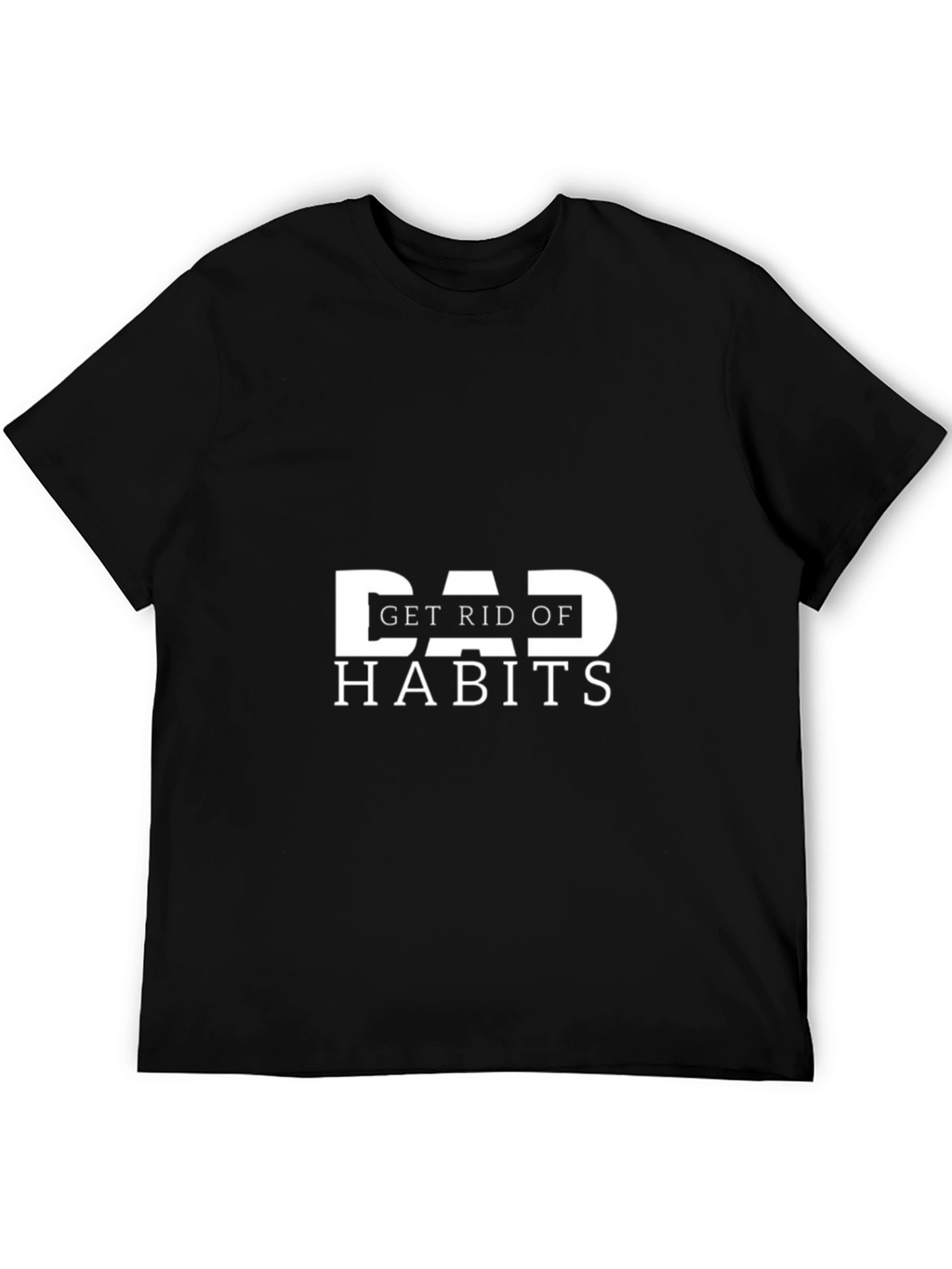Dad Habits Graphic T-Shirt - Black