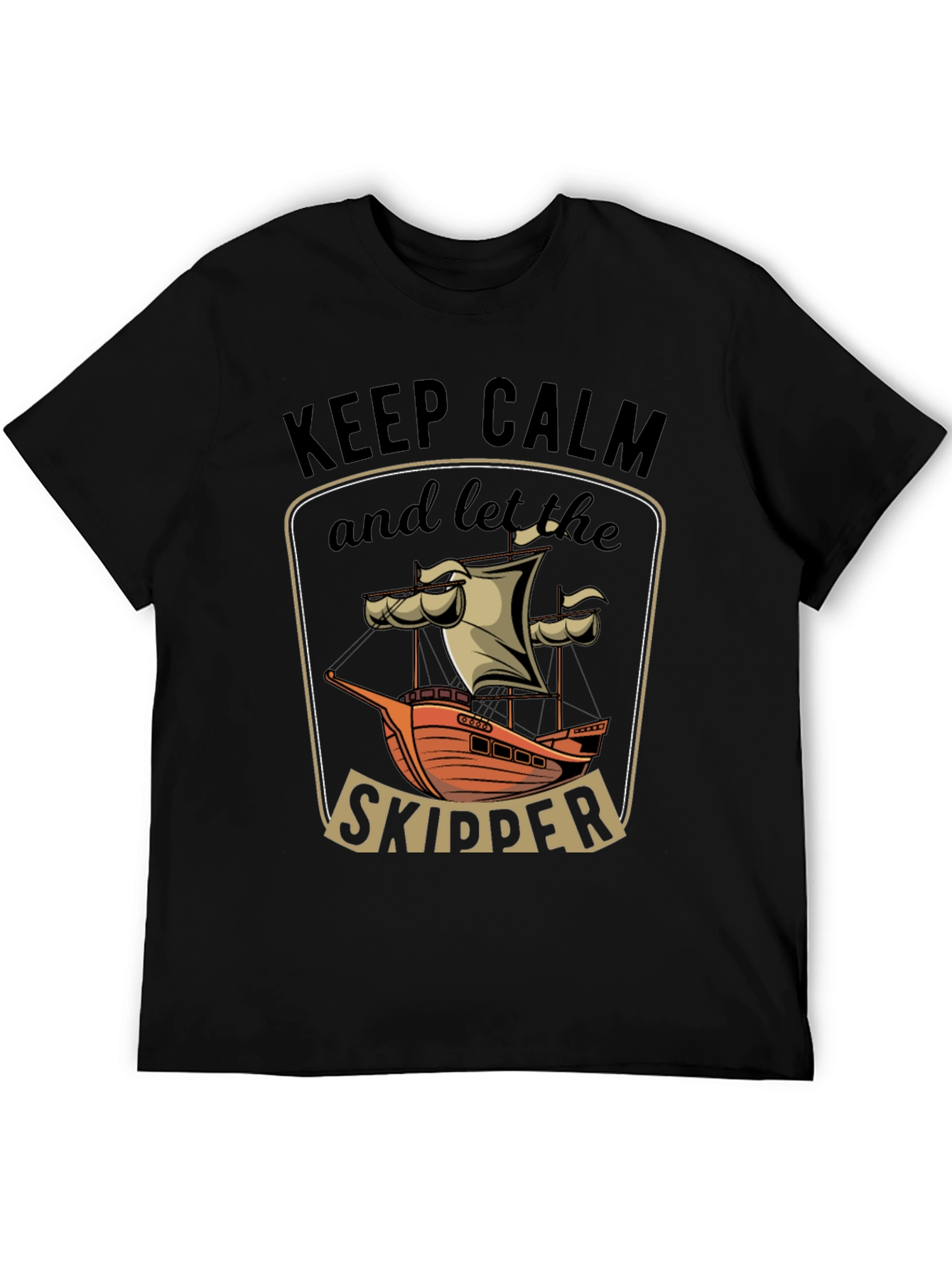 Keep Calm Skipper T-Shirt - Nautical Design