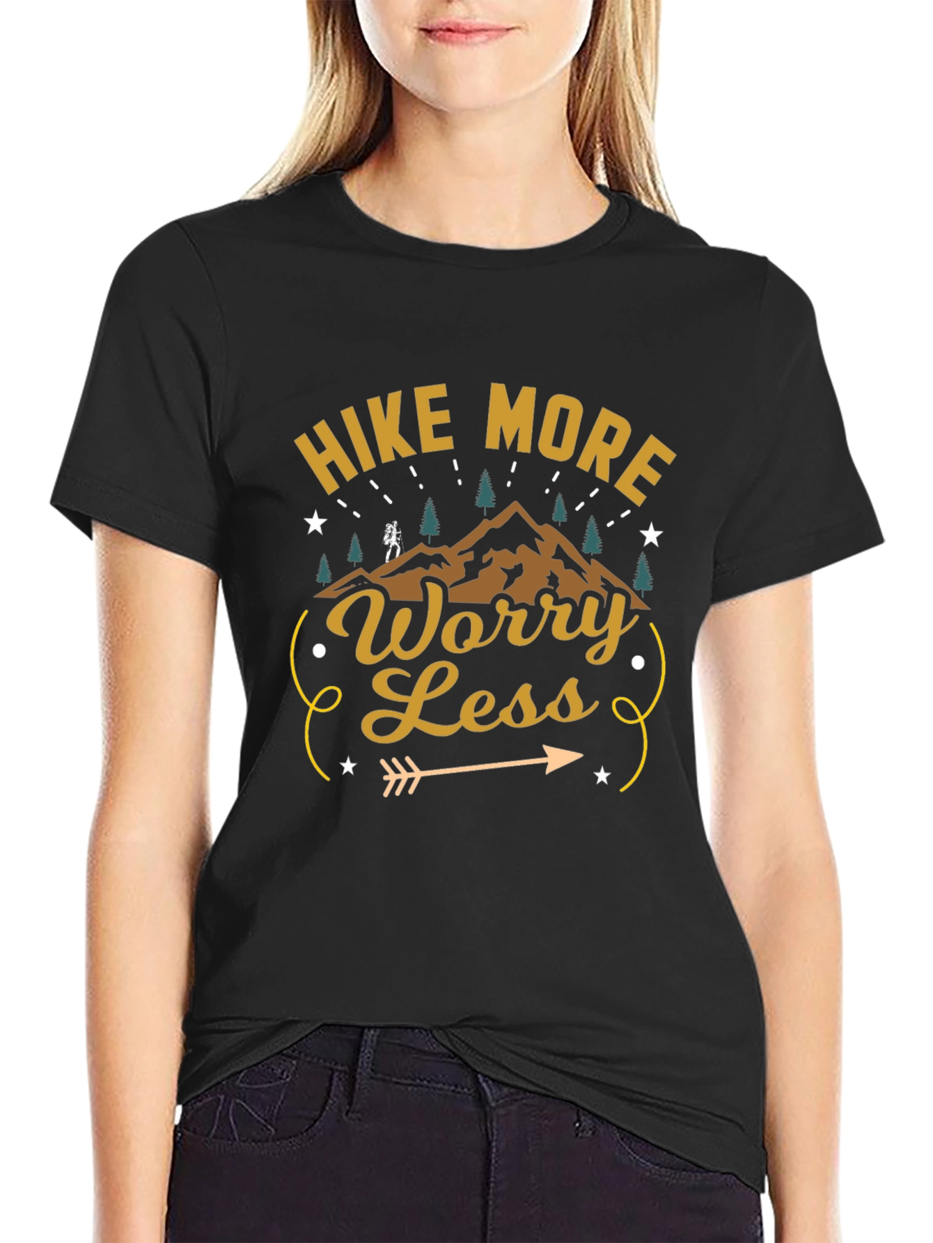 Hike More Worry Less Graphic Tee