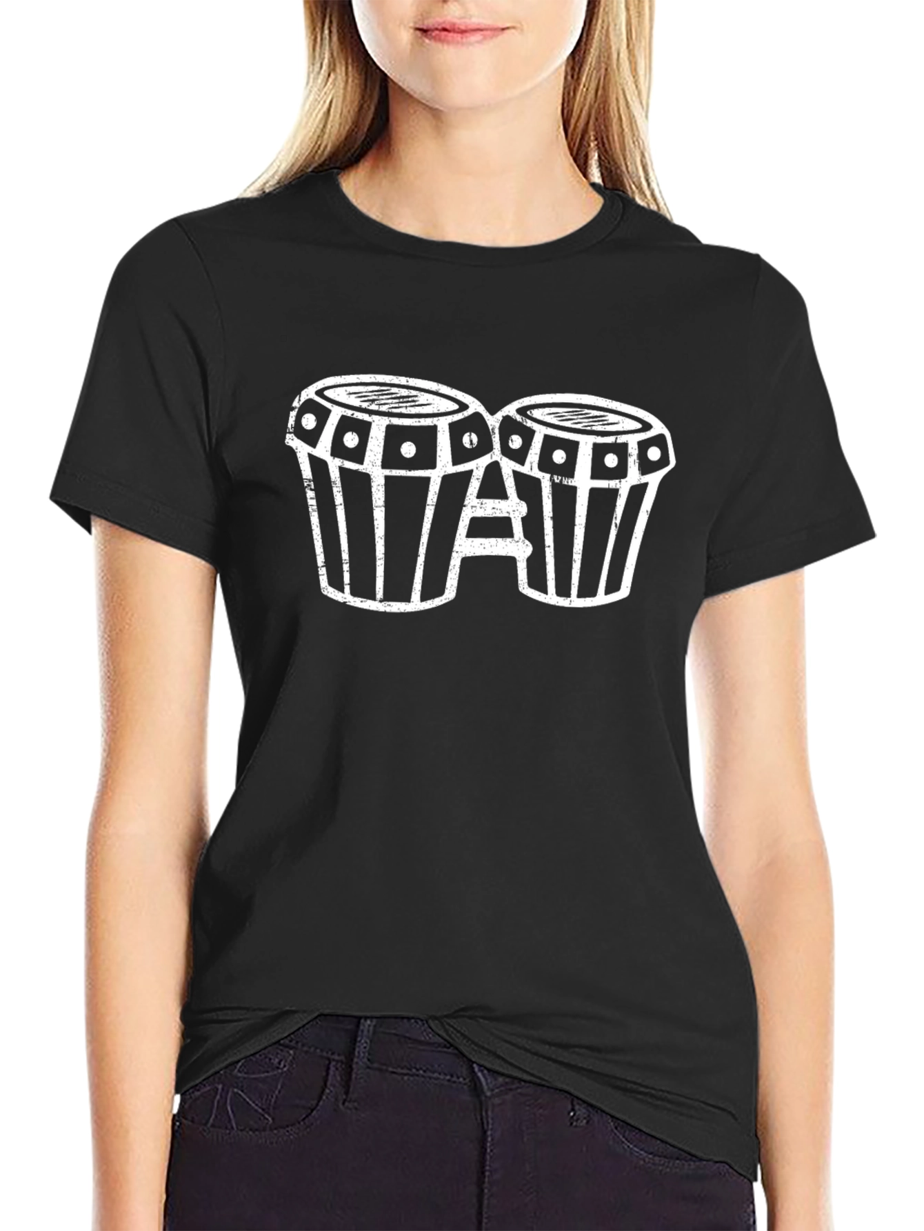 Bongo Drum Graphic Tee - Music Lover Shirt